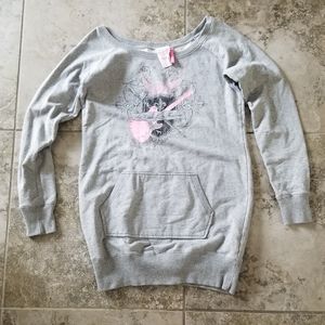 VS PINK Victoria's Secret Off Shoulder Sweatshirt Medium